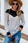 Striped Round Neck Long Sleeve T-Shirt
Features: Basic style
Sheer: Opaque
Stretch: Slightly stretchy
Material composition: 35% polyester, 65% cotton
Care instructions: Machine wash cold. Tumble dry low.TopsDalilly Designs BoutiqueStriped Round Neck Long Sleeve