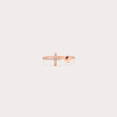 Heart Shape Cross Inlaid Zircon Open Ring
Tip: This product does not include cards
Pieces: 1-piece
Material: 18K gold-plated, 925 sterling silver, Zircon, Rose gold-plated
Care instructions: Avoid wearing dAccessoriesDalilly Designs BoutiqueHeart Shape Cross Inlaid Zircon Open Ring