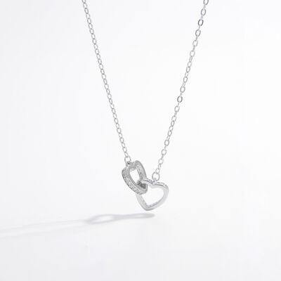 925 Sterling Silver Inlaid Zircon Heart Necklace
Pieces: 1-piece
Material: 925 sterling silver, Zircon
Care instructions: Avoid wearing during exercise, as sweat will react with the jewelry to produce silver chlorAccessoriesDalilly Designs Boutique925 Sterling Silver Inlaid Zircon Heart Necklace