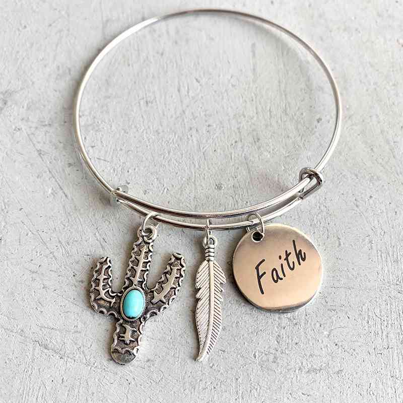 Multi-Charm Alloy Bracelet
Material: Alloy, Turquoise
Care instructions: Avoid wearing during exercise, as sweat will react with the jewelry to produce silver chloride and copper sulfide, whiAccessoriesDalilly Designs BoutiqueMulti-Charm Alloy Bracelet