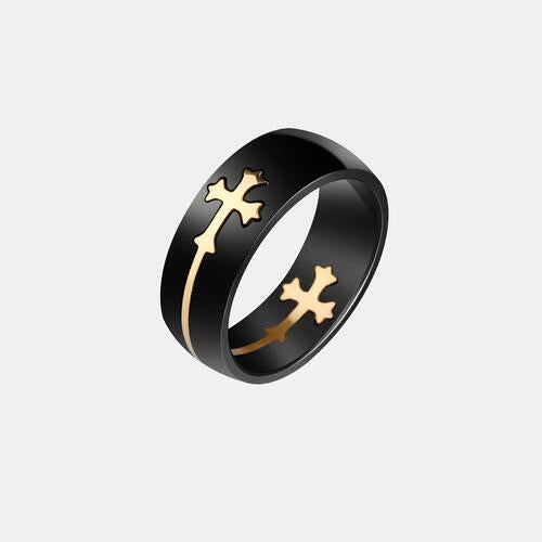 Cross Titanium Steel Ring
Material: Titanium steel, Black gold-plated
Care instructions: Avoid wearing during exercise, as sweat will react with the jewelry to produce silver chloride and coAccessoriesDalilly Designs BoutiqueCross Titanium Steel Ring