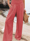 Full Size Smocked Waist Wide Leg Pants
Features: Pocketed, Smocked
Sheer: Opaque
Material composition: 95% polyester, 5%spandex
Care instructions: Machine wash cold. Tumble dry low.
Imported
Product measBottomsDalilly Designs BoutiqueFull Size Smocked Waist Wide Leg Pants