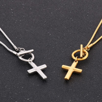 Cross Pendant Stainless Steel Necklace
Pieces: 1-piece
Material: Stainless steel, Silver-plated, Gold-plated
Care instructions: Avoid wearing during exercise, as sweat will react with the jewelry to prodAccessoriesDalilly Designs BoutiqueCross Pendant Stainless Steel Necklace