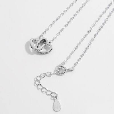 925 Sterling Silver Inlaid Zircon Heart Necklace
Pieces: 1-piece
Material: 925 sterling silver, Zircon
Care instructions: Avoid wearing during exercise, as sweat will react with the jewelry to produce silver chlorAccessoriesDalilly Designs Boutique925 Sterling Silver Inlaid Zircon Heart Necklace