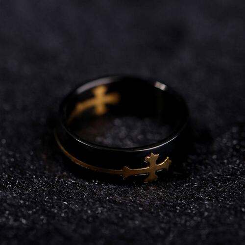 Cross Titanium Steel Ring
Material: Titanium steel, Black gold-plated
Care instructions: Avoid wearing during exercise, as sweat will react with the jewelry to produce silver chloride and coAccessoriesDalilly Designs BoutiqueCross Titanium Steel Ring